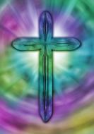 cross church faith green purple drawing