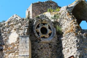 Rosette Old Stone window