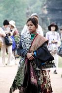Temple Cambodia girl
