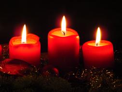 Advent Wreath Candles red