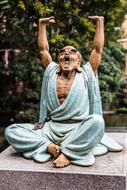 Ceramic Figure happy Monk