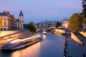 Seine River Night, paris