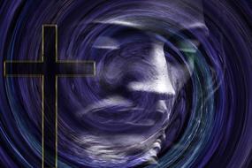 cross jesus strudel poster drawing