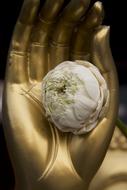 Buddhism Flower hand statue