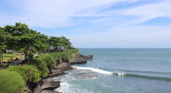 Tanah Lot temple on the coast of Bali