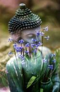 Buddha Statue Calm flowers
