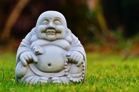 Buddha stone Figure Rest