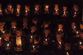 Christmas Candles people