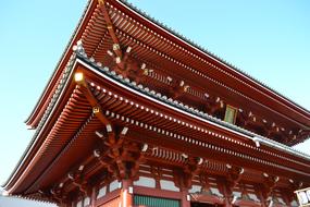 Asakusa Japan red roof