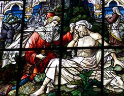 Window Stained Glass samaritans