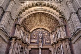 cathedral with many decorative elements
