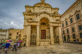 people in old city, Malta, Valletta