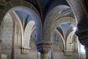 vaults of the historic center in hungary