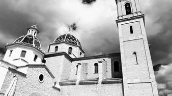 magnificent church in Altea, Spain