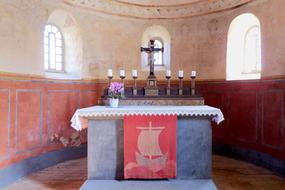 Altar Cross and Candles