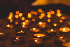 Light Church orange bokeh