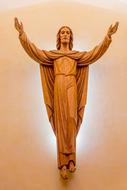Risen Christ statue in Church