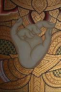 Hand Gesture Buddha drawin
