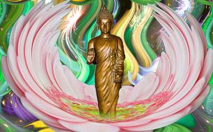Buddha Spiritual Creative drawing