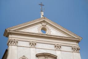 Church Roof with Cross