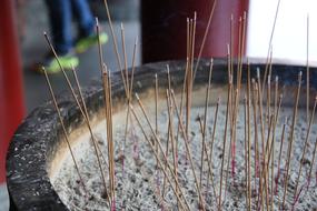 burning incense in Singapore