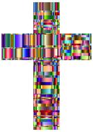 colorful prismatic chromatic cross