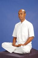 Peace Man Buddhist white