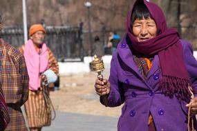 Bhutanese women on the street