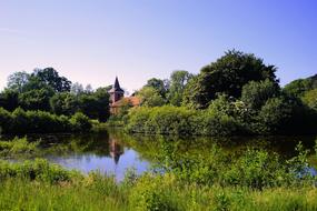 Lake Waters and green bush