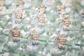 Baptism Angel Cross decoration