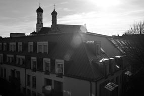 Houses City sun