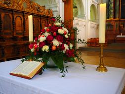 Bible Wedding Altar Bouquet flowers