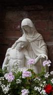stone sculptures of Saint Mary and the dying Jesus Christ