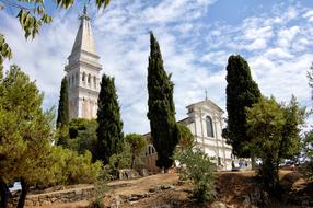 Rovinj Croatia church Panorama
