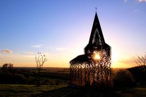Sunset Twilight Nature church