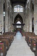 interior of the church in Cirencester