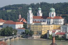 Architecture Old church and river
