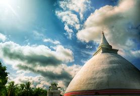 Buddhism Load tample sky sun