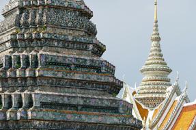 architectural elements in Buddha Temple Wat