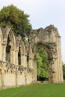 abbey ruins in Yorkshire