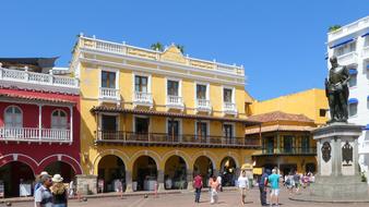 Caribbean Colombia Cartagena town square