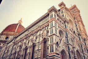 corner of Cathedral of Santa Maria del Fiore, Italy, Florence