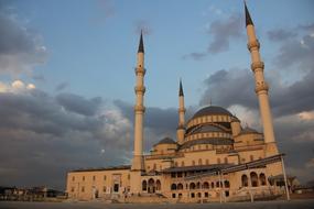 Kocatepe Mosque at dark sky, turkey, Ankara
