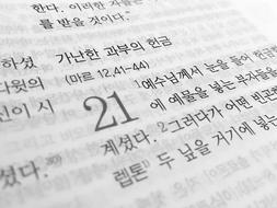 21 in the korean bible
