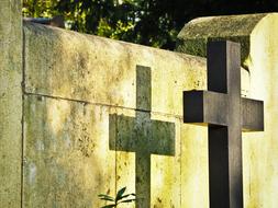 Cemetery Cross Tombstone old