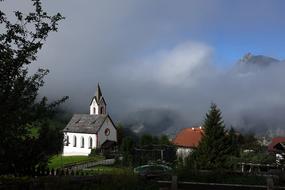 Foggy Church Houses
