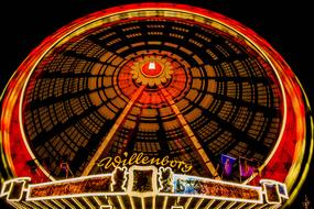 Lights Ferris Wheel red