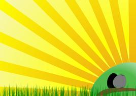 Easter Tomb Stone sun drawing