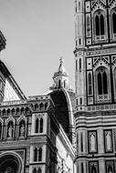 Cathedral Of Florence black and white