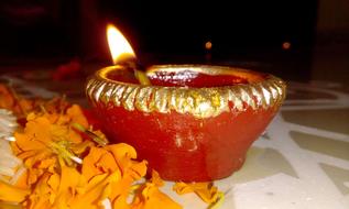 Diwali Indian Festival candle